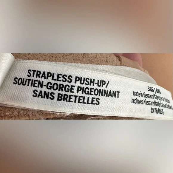 PINK Victoria's Secret Tan Strapless Bra - Picture 4 of 7